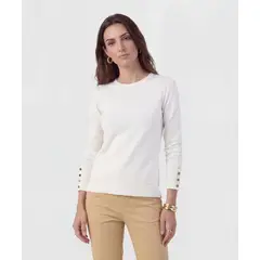 PATPRIMO - Saco Para Mujer Cuello Redondo Color Blanco Marca #30330678