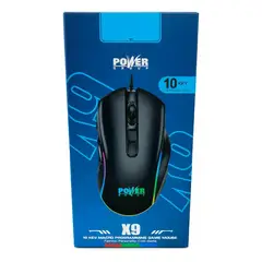 POWER GROUP - Mouse Gamer X9 10 botones 12800 DPI