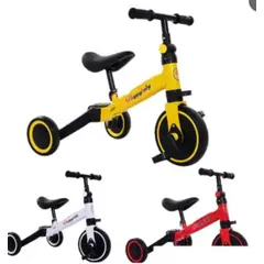 GENERICO - Bicicleta De Equilibrio Infantil 3 En 1 Con Pedales Triciclo BLANCO