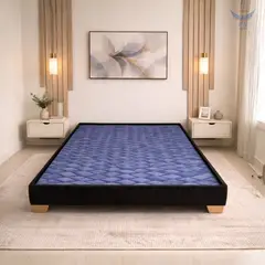 GENERICO - Basecama 140x190 dividida color negro pata madera