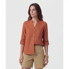 PATPRIMO - Blusa Para Mujer Manga Larga Color Naranja Marca #30129608