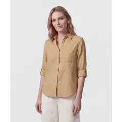 PATPRIMO - Camisa Para Mujer Manga Larga Color Café Marca #30019629
