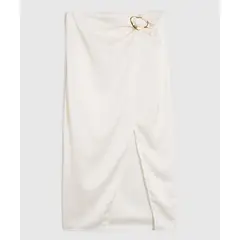 PATPRIMO - Falda Para Mujer Medio Color Blanco Marca #30148214