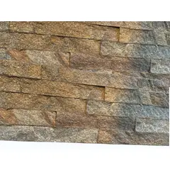 GENERICO - Revestimiento de Piedra Natural para Muro Tipo Laja Multicolor 60x15cm Panel Decorativo InteriorExterior