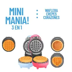 GENERICO - Mini Waflera multifuncional 3 en 1
