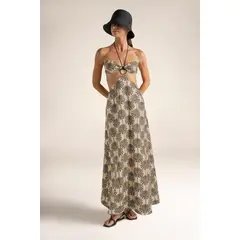 TOUCHE BALNEAIRE - Vestido largo de dos piezas top bandeau y Falda Ref. 0F72062