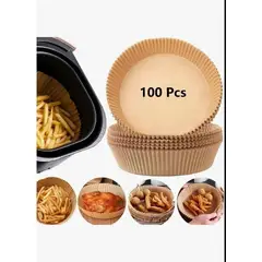 GENERICO - Papel antiadherente para air fryer 100 unidades