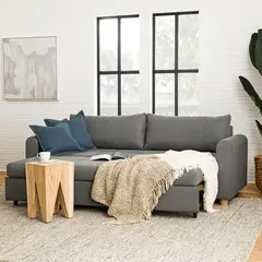 SOFA MARKET - Sofa Cama Cajon Dominica 2 Puestos Tela Colores Varios