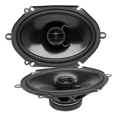 POWERBASS - Parlante S-6802, 6x8 , Tweeter De Cúpula De Seda