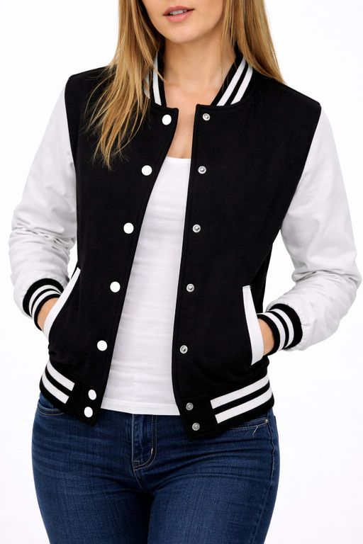 Imagen de CHAQUETA PARA MUJER TIPO BEISBOLERA
