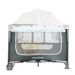 BEBESIT - Corral Colecho Nest Con Cambiador Azul
