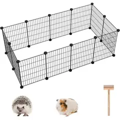 GENERICO - Corral de paneles de reja para mascotas pequeñas