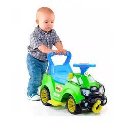 BOY TOYS - Carro Montable Paseador Adaptable 3 En 1 Guía Brazo Y Posa Pies