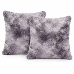 ABRICOL - Funda Para Cojin Decorativo peluche Largo 45x45 2 unidades Con forro interno