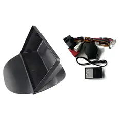 GENERICO - Consola Renault Symbol II 2010 - 2015 - 9 negro mate + Can bus