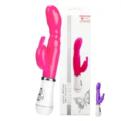 GENERICO - Vibrador Doble Estimulacion Dildo Clítoris Punto G Rabbit