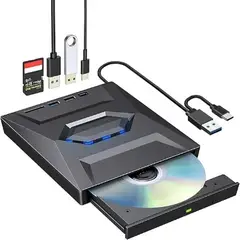 GENERICO - Quemador Lector DVD 5en1 Portatil