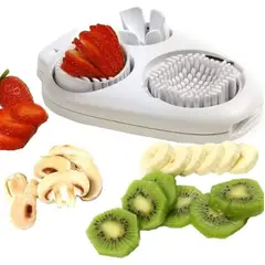 GENERICO - Cortador de huevos y frutas 3 en 1