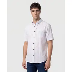 PATPRIMO - Camisa Para Hombre Manga Corta Con Bolsillo Cuello C Color Azul Marca 44018300
