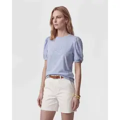 PATPRIMO - Camiseta Para Mujer Manga Corta Azul #30093900