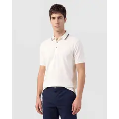PATPRIMO - Polo Para Hombre Cuello Tejido Sin Bolsillo Color Crema Marca 44112811