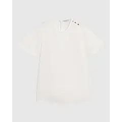 PATPRIMO - Blusa Para Mujer Manga Corta Blanco #14128217
