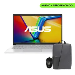 ASUS - Portatil VivoBook Go 15 E1504FA-BQ2334 Ryzen 5 7520U 16GB 512GB Silver 15.6″ + Maletín y Mouse