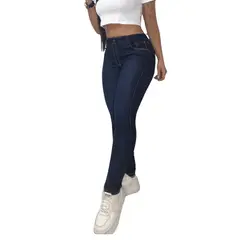 RAMBED - Jean Dama Tiro Alto skinny
