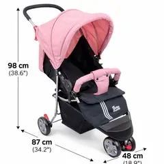 BRITOCHET - Coche Paseador Bebé 3 Ruedas Reclinable Liviano Lujo Bc-2010
