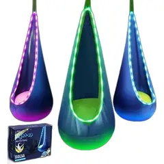 GENERICO - Hamaca Colgante Infantil Con Luces Led