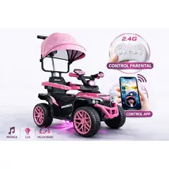 BRITOCHET - Carro Montable Eléctrico Niños 3 En 1 Control Remoto Ref1769