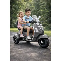 BRITOCHET - Moto Eléctrica Vespa Ref 1389 12v 3 Ruedas Niños