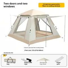 GENERICO - Carpa Para Camping De Lujo 4 Personas
