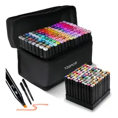 TOUCH - Marcadores Doble Punta 120 Colores T-120 Base De Agua