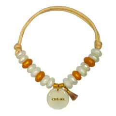 GENERICO - Collar en resina epóxica con placa personalizada para perro Talla M