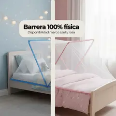 GENERICO - Mosquitero Plegable Portátil Para Sencilla Azul
