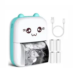 GENERICO - SnapMiau Moments Mini Impresora Portátil de Recuerdos Instantáneos con Estilo Kawai