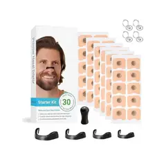 MILOPTS - Kit Tiras Nasal Dilatador Magnético Respira Sin Ronquidos 30 Tiras