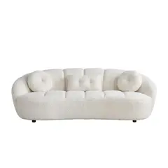 GENERICO - Sofa moderno Aura muebles color blanco