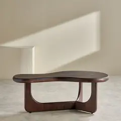 GENERICO - Mesa de centro moderna tury en madera roble