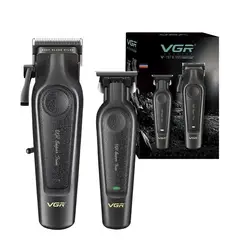VGR - Maquina Corta Pelo Barba Trimmer V-197 & V-995 Usb