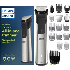 PHILIPS - Máquina Afeitadora Norelco Multigroom 7000 Plateado 110v