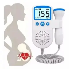 GENERICO - Doppler Fetal 30 Mhz con Altavoz y Pantalla Digital Mide Frecuencia Cardiaca Bebe