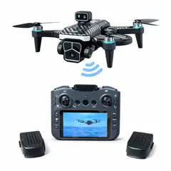 GENERICO - Drone Camara Hd Pantalla 4.5 Sensor Obstaculo 2.4g 2 Bateria