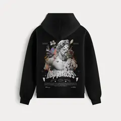 VANN - Hoodie Happiness Para Hombre Negro