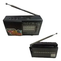 GENERICO - Radio Mini Portátil Recargable Panel Solar AM FM SW Bluetooth USB MP3