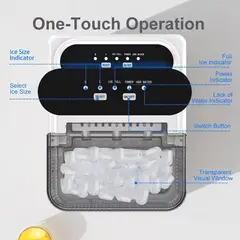 GENERICO - Maquina Para Hacer Hielo 1.4 Lt 9 Hielos Cada 10 Minutos