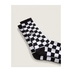 VANS - Medias Hombre Checkerboard Crew Negro