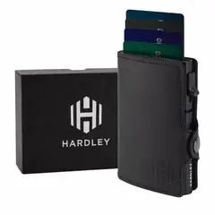 LINKON - Billetera Hombre Hardley Alta Calidad PU Bloqueo RFID