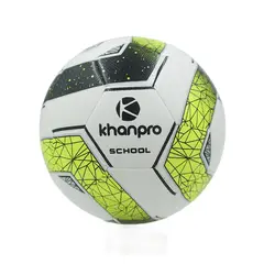 KHAN PRO - Balón de Futbol Para Entrenamiento School Amarillo Khanpro 5 - Grama Natural
